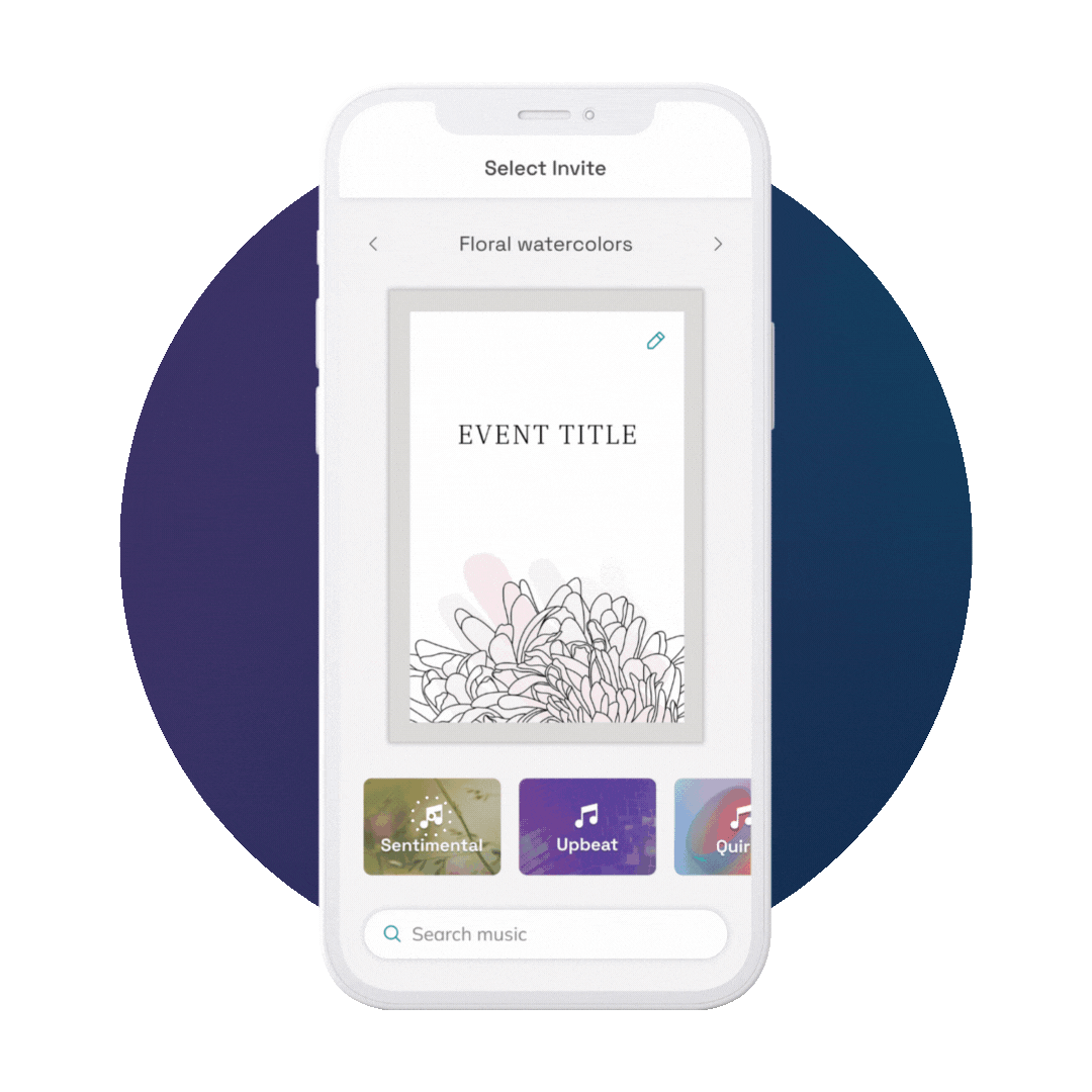 Clips UX graphics animations evite