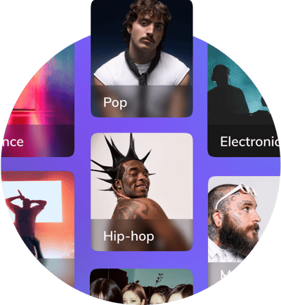 Clips genre hero circle