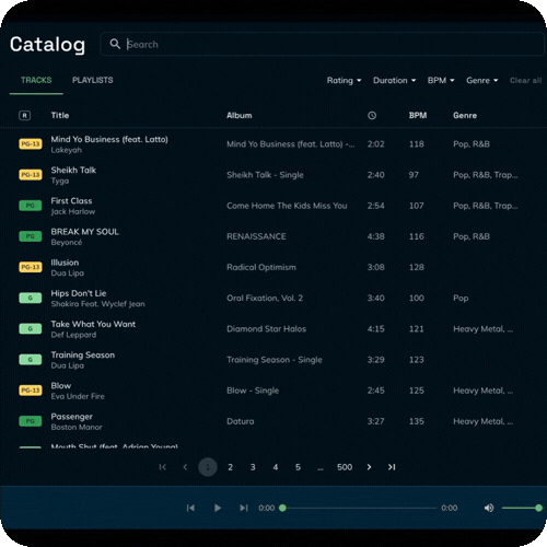Screen recording of search feature in station builder