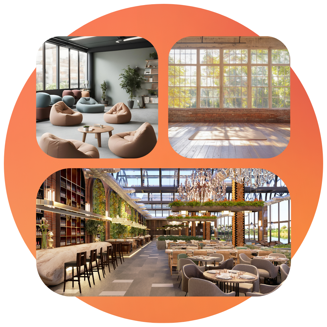 Feed Originals Commerical Background Music use cases wellness lounge, exercise studio, bar and restaurant
