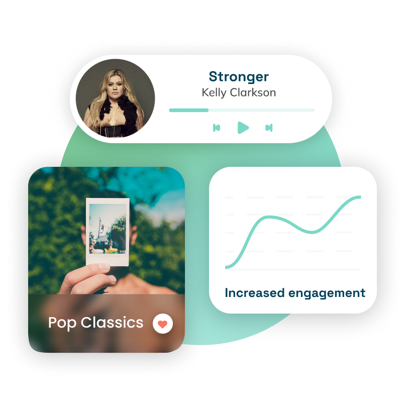 custom music station pop classics with Kelly Clarkson