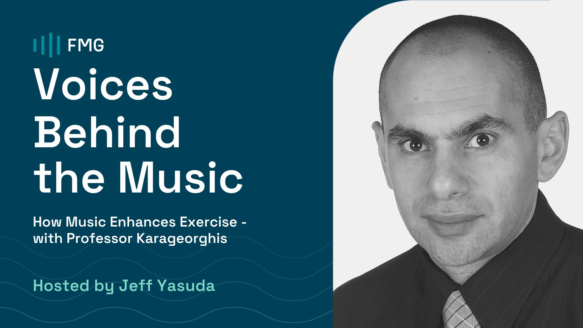 Professor Costas Karageorghis music science podcast graphic