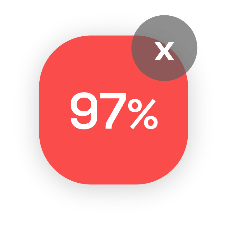 97 percent app deletion rate