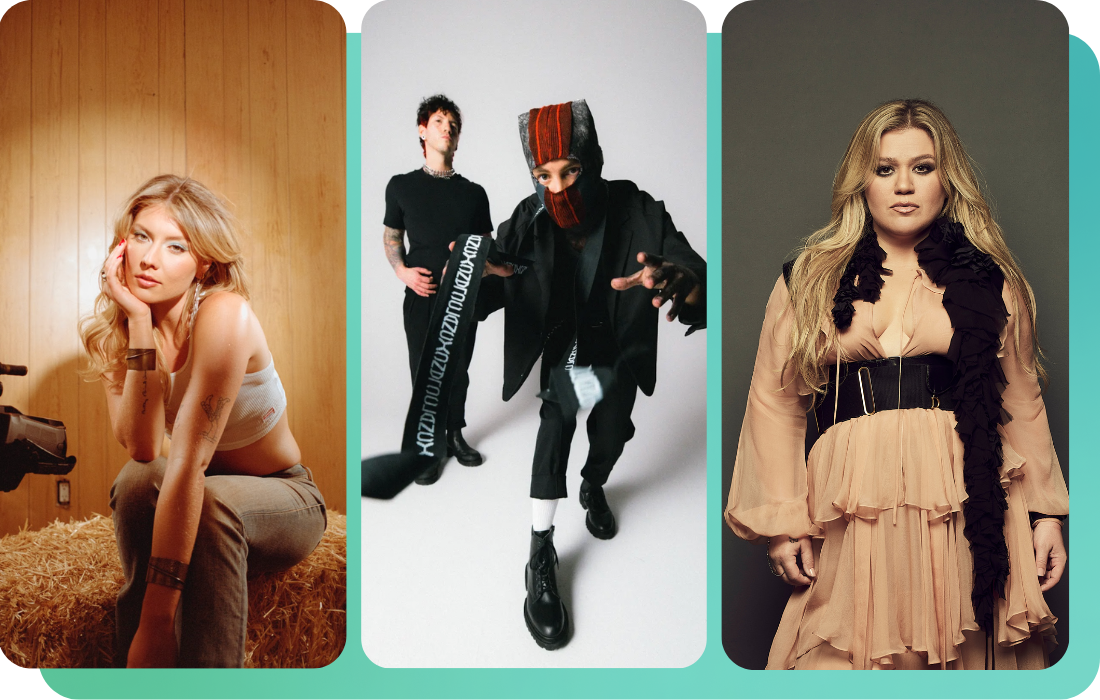 Three recording artists whose music listeners already recognize