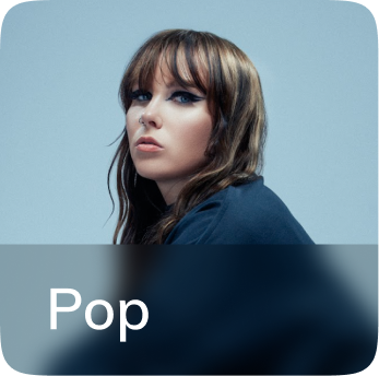 Dance-centric, uplifting pop music with a strong beat (115–125 bpm). Taylor Swift, Dua Lipa, Olivia Rodrigo, etc.
