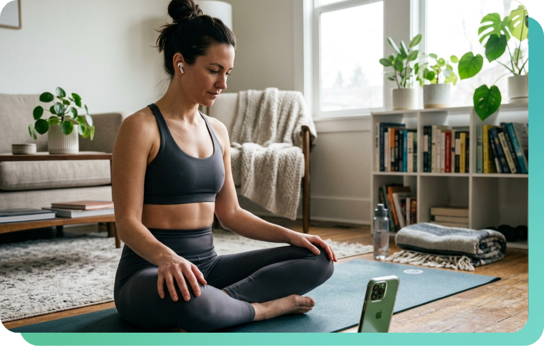 Woman doing yoga